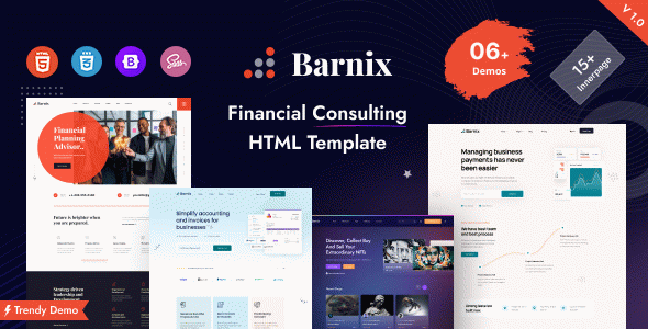 Barnix - Business & Financial HTML Template