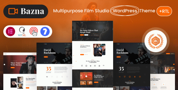 Bazna - Multipurpose Movie Production & Film Studio WordPress Theme + RTL