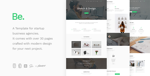 Be - Startup Business HTML Template