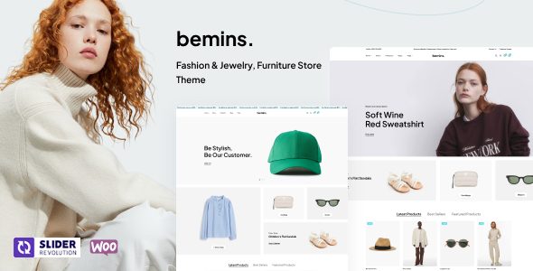 Bemins – Fashion & Jewelry, Furniture Store WordPress Theme with AI