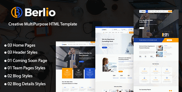 Berlio - Multipurpose Business And Agency HTML Template