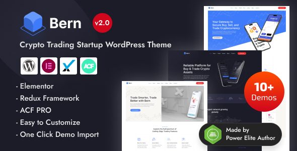 Bern ??? Crypto & Stock Trading Investment WordPress Theme