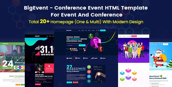 BigEvent - Event, Conference & Meetup HTML Template