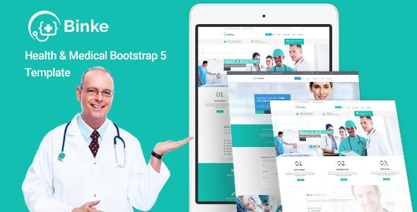 Binke - Health & Medical Bootstrap 5 Template