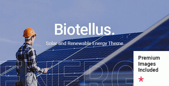 Biotellus - Solar and Renewable Energy WordPress Theme