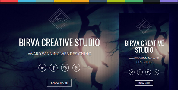 Birva - Bootstrap Parallax One Page Template