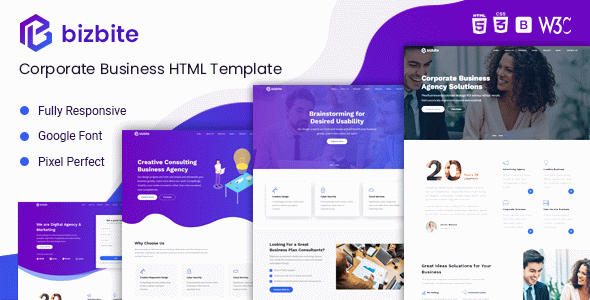 BizBite - Corporate Business and Agency Template