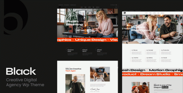 Black - Creative Digital Agency WordPress Theme