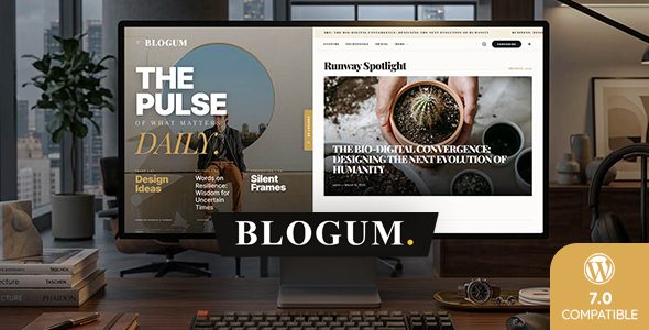 Blogum — Newspaper, Blog & Magazine WordPress Theme