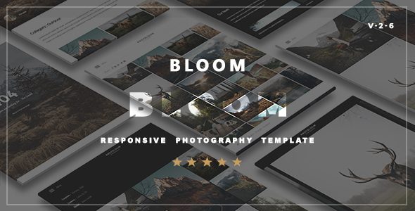 Bloom - Responsive Photography Portfolio Template