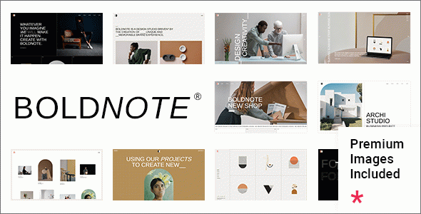 Boldnote - Portfolio WordPress Theme