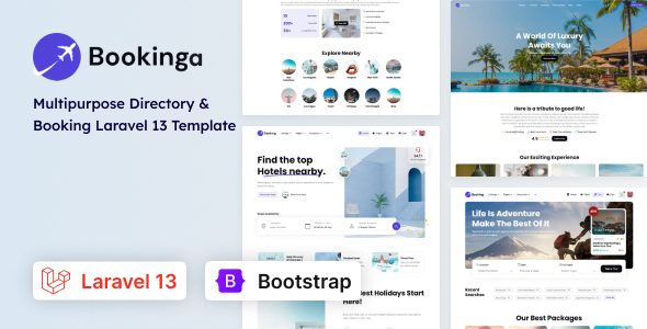 Bookinga - Laravel 13 Booking and Directory Template