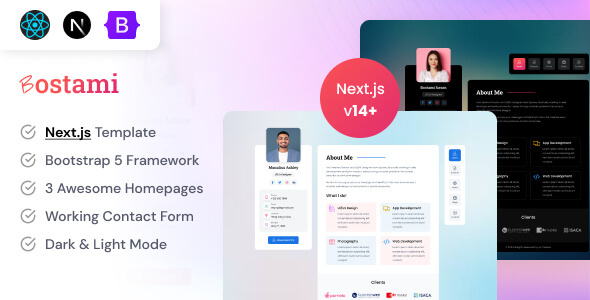 Bostami - Personal Portfolio React NextJs Template