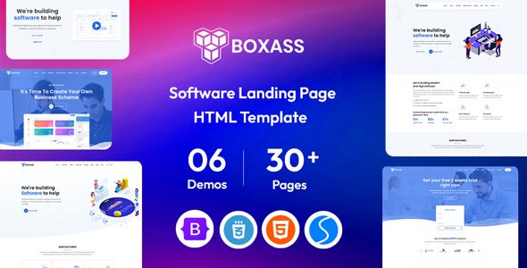 Boxass - Startup & SaaS Landing Page Template