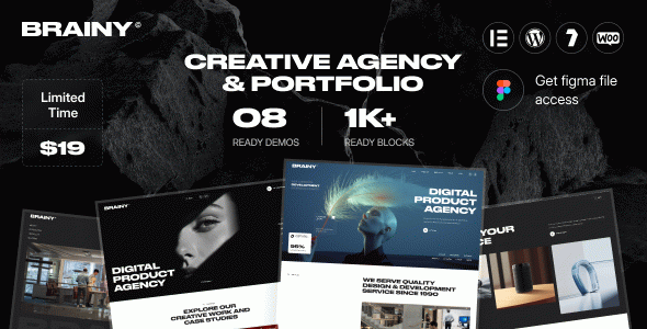 Brainy – Creative Agency & Startup WordPress Theme