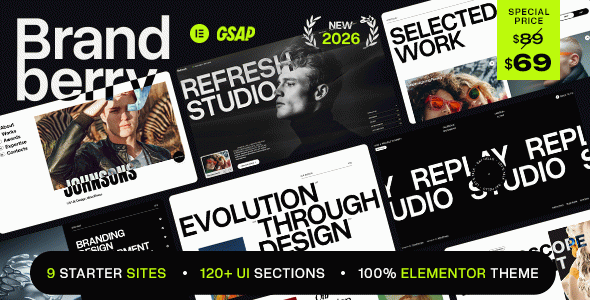 Brandberry ??? Creative Elementor WordPress Theme