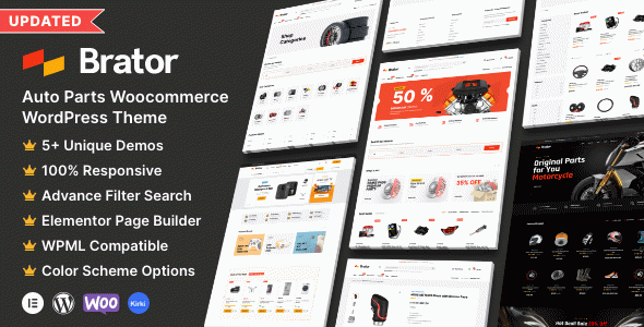 Brator - Auto Parts WooCommerce WordPress Theme
