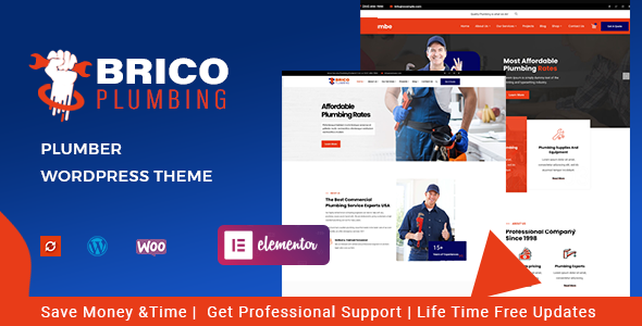 Brico - Plumber WordPress Theme