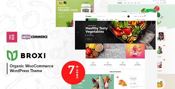 Broxi – Organic & Food WooCommerce WordPress Theme with AI