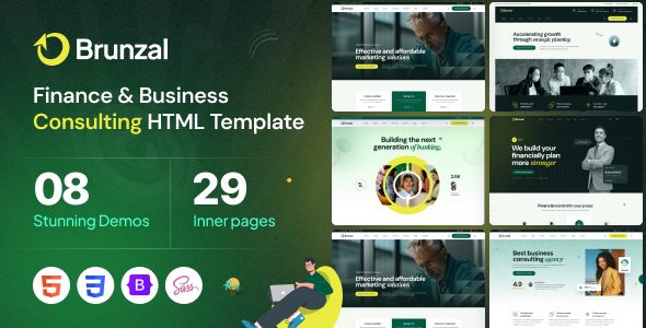 Brunzal - Finance & Business Consulting Template