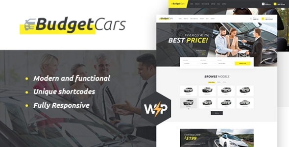 Budget Cars | Car Hire & Rental Leasing WordPress Theme + Store