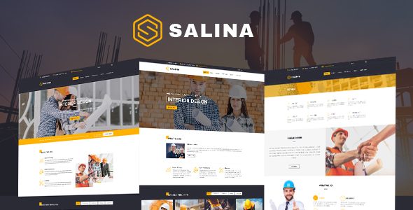 Building Construction Template using Bootstrap - Salina