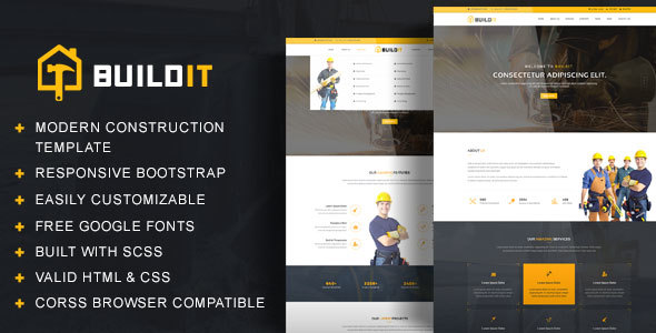 BuildIt - Construction HTML Template