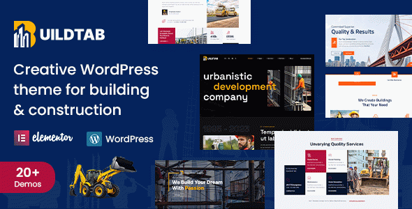 BuildTab - Construction Firm WordPress Theme