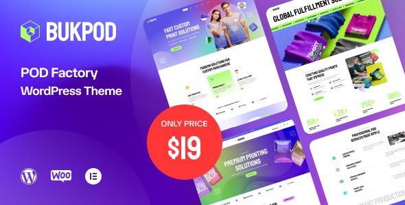 BukPod - POD Factory WordPress Theme