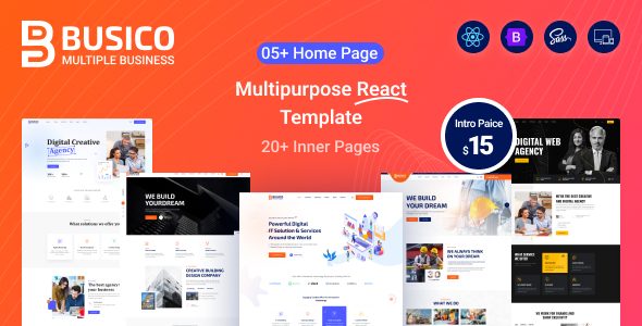 Busico – Multipurpose Business React Template