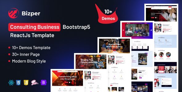 Business Consulting React Template | Bizper