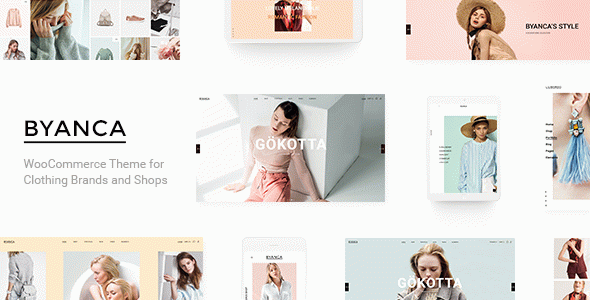 Byanca - Modern WooCommerce WordPress Theme for Clothing Brands and Shops