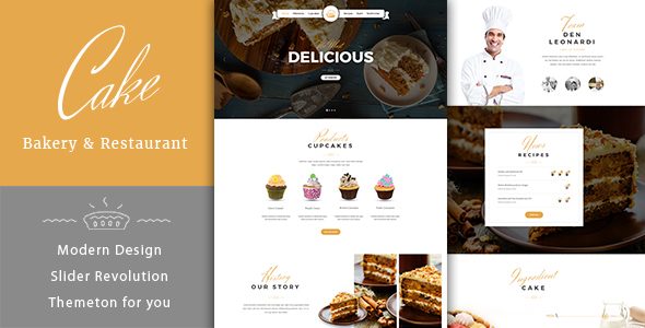 Cake - Easy & Slight Bakery HTML5 Template