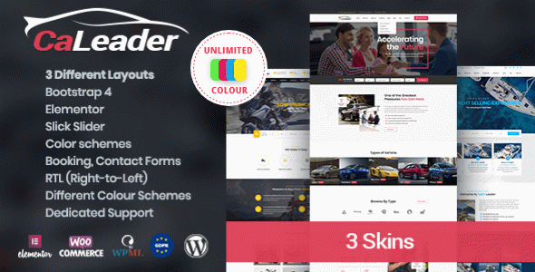 CaLeader - Car Dealer WordPress Theme