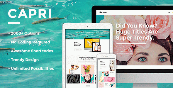 Capri - Creative Portfolio WordPress Theme