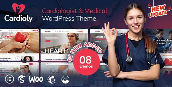 Cardioly - Cardiologist and Medical WordPress theme