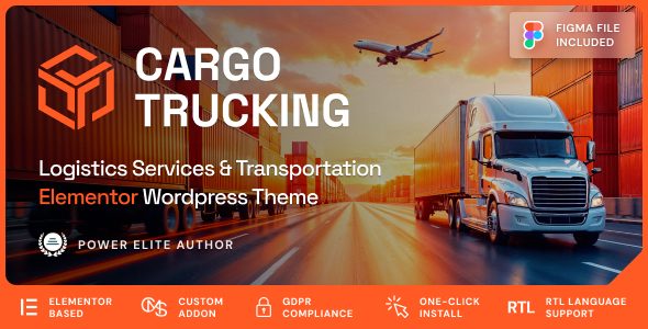 Cargo Trucking - Transportation Services & Logistics WordPress Theme