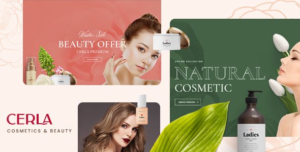 Cerla – Cosmetics WooCommerce WordPress Theme with AI