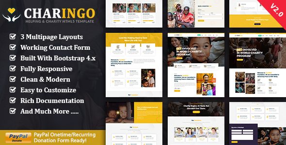 Charingo - Nonprofit Charity HTML Template