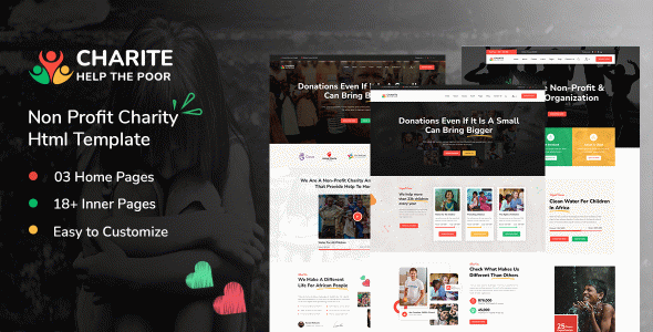 Charite - Non-Profit Charity HTML Template