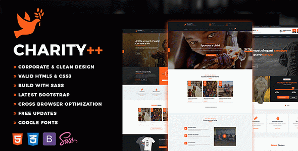 Charity Plus - Crowdfunding & Nonprofit HTML Template