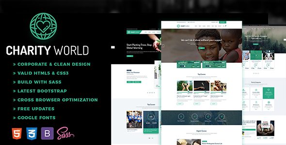 Charity World - Nonprofit HTML Template