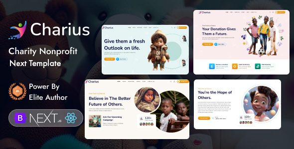 Charius - Charity Nonprofit Next Js Template