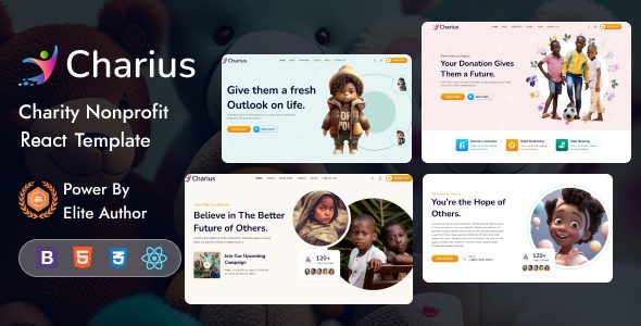 Charius - Charity Nonprofit React Template