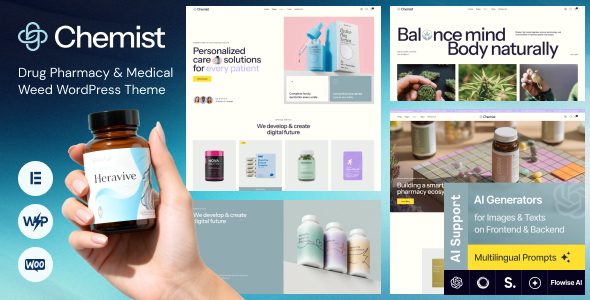 Chemist - Pharmacy & Drug Store WordPress Theme + Online Shop