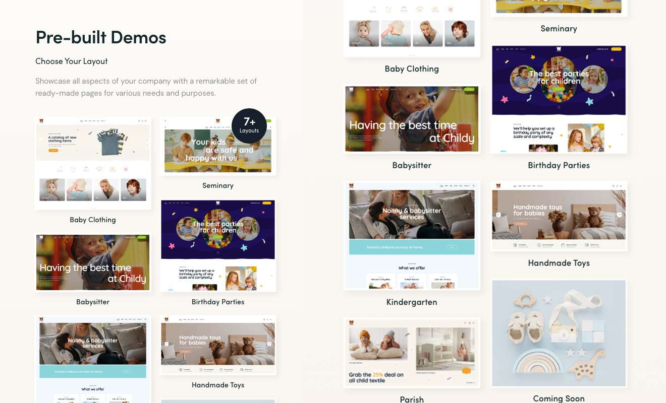 Childy Kids Store Baby Clothing WordPress Theme
