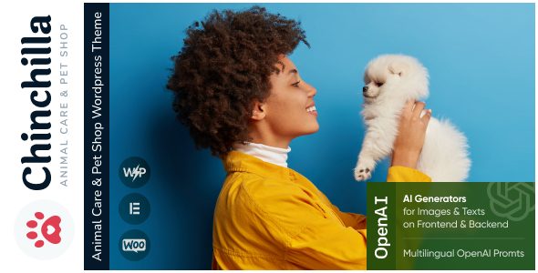 Chinchilla - Pet Care & Veterinary WordPress Theme + Store