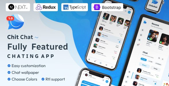Chitchat - React Next JS Chat App Template