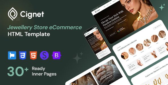 Cignet - Jewellery Store eCommerce HTML Template