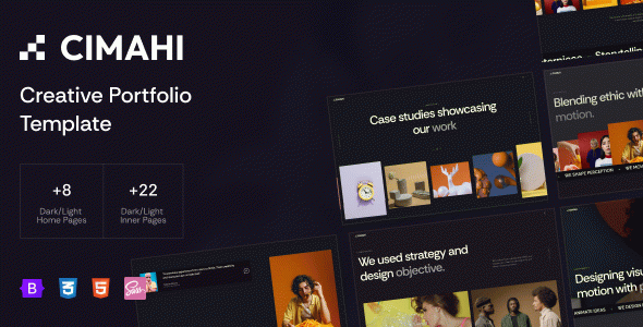 Cimahi - Creative Agency & Personal Portfolio HTML Template